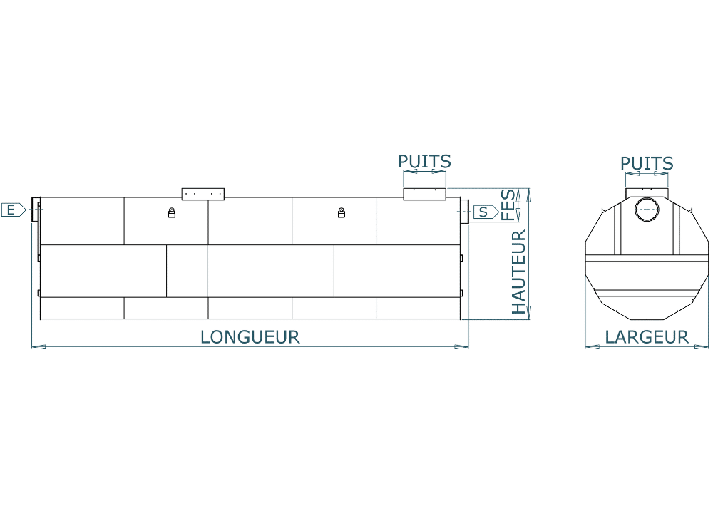 separateur hydrocarbures sans deversoir 010800 sdhc 2 mse