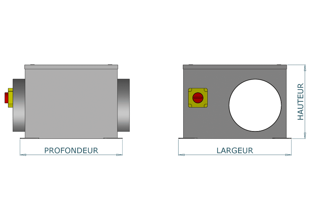 caisson d'extraction vafd schéma