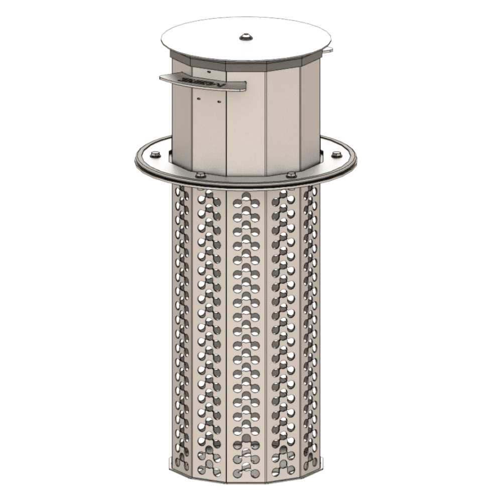 clapet de fond de bassin cfbm vue isométrique