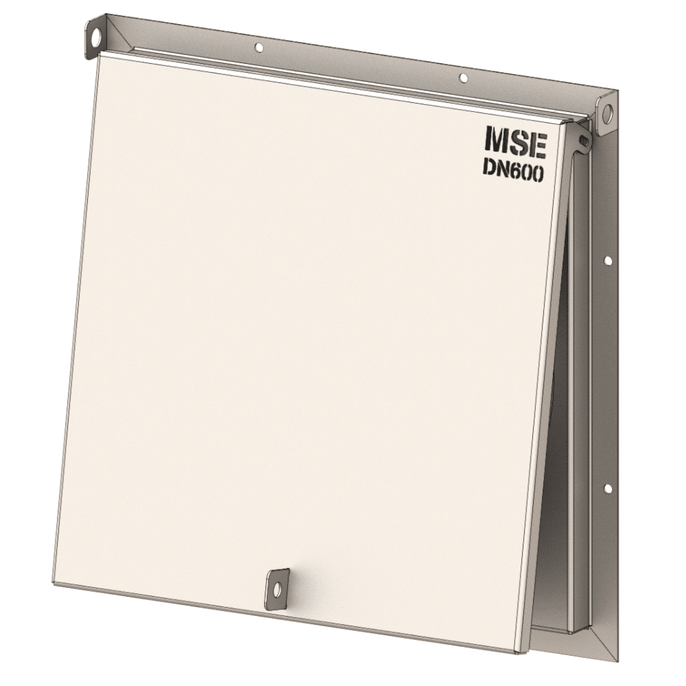 clapet de non retour inox dn600 fermé cnr i vue isométrique