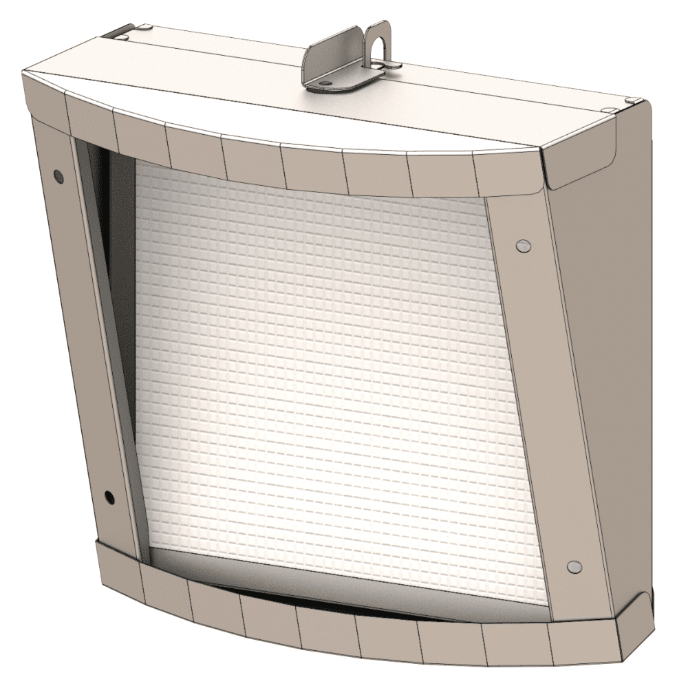 filtre séparatif circulaire 315 fs 315 c1000 vue isométrique