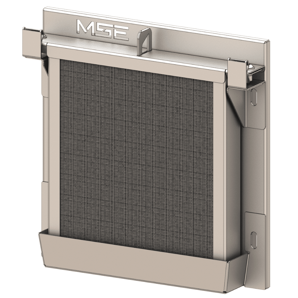 filtre séparatif etanche 400 + toile inox fse 400 ti vue isométrique