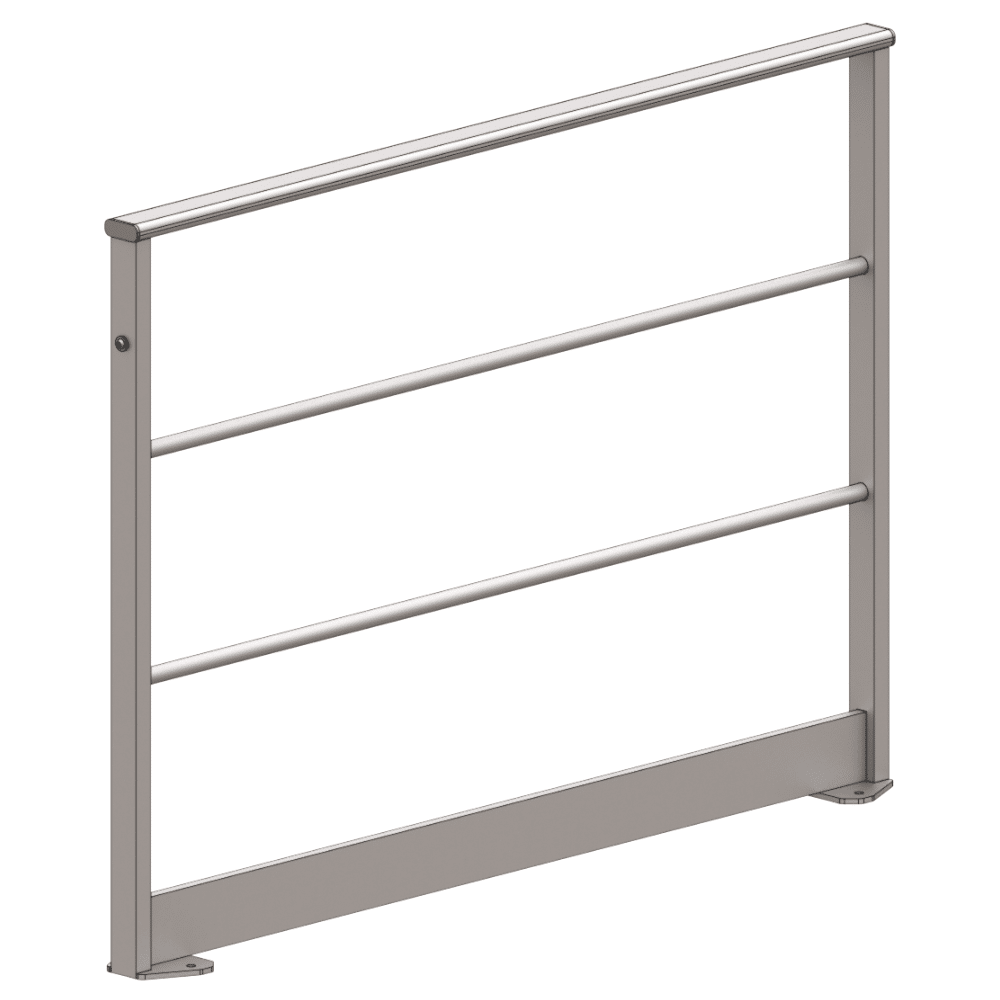 garde corps aluminium seul gc vue isométrique