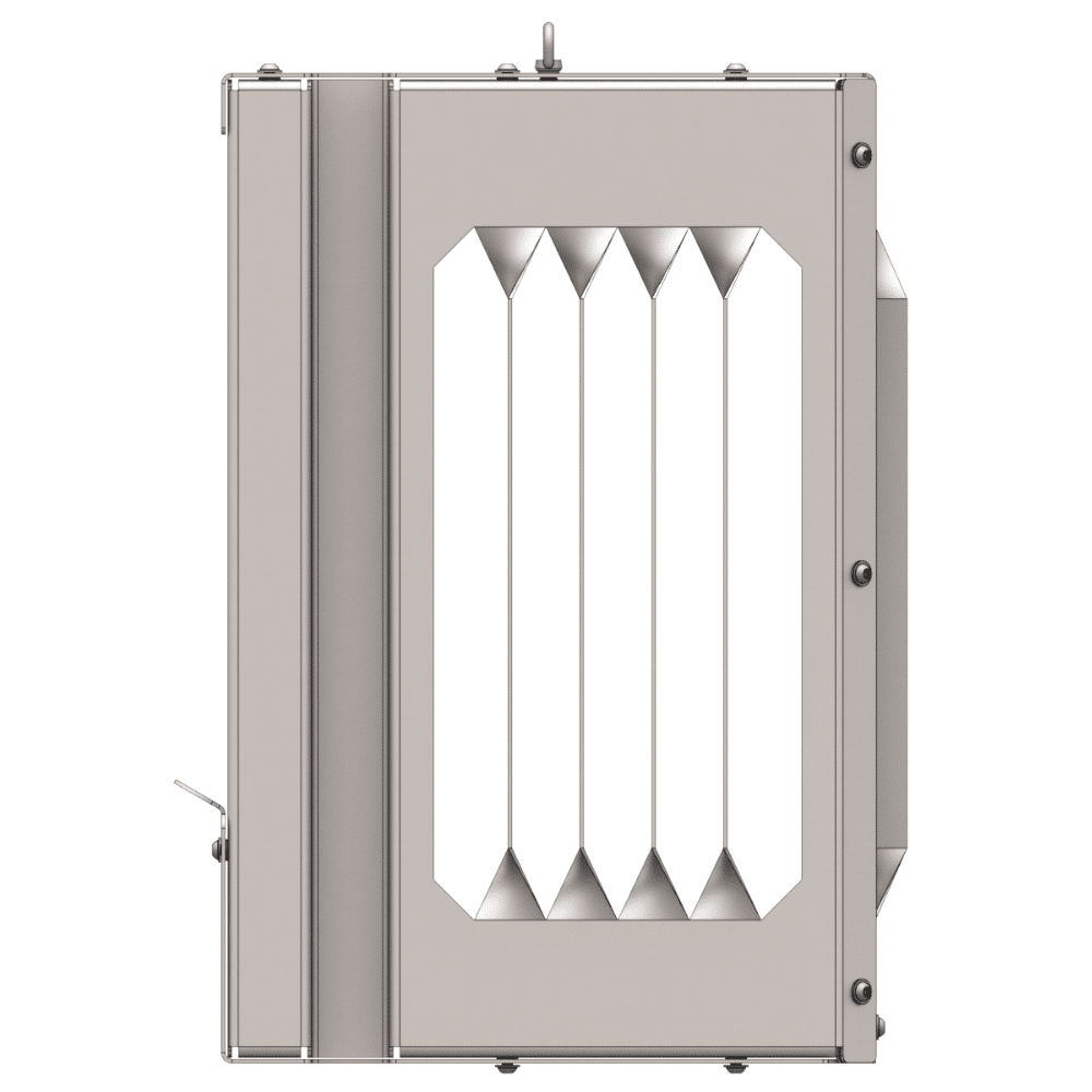 panier dégrilleur aluminium 400 pda 400 vue de côté