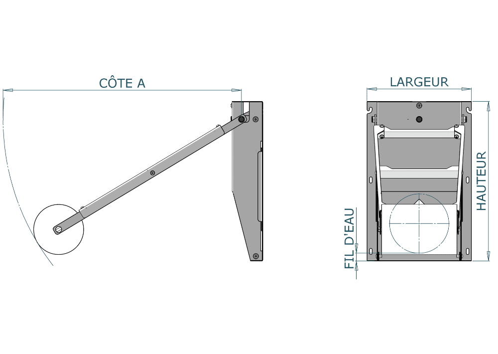 régulateur de débit à flotteur axial rda schéma