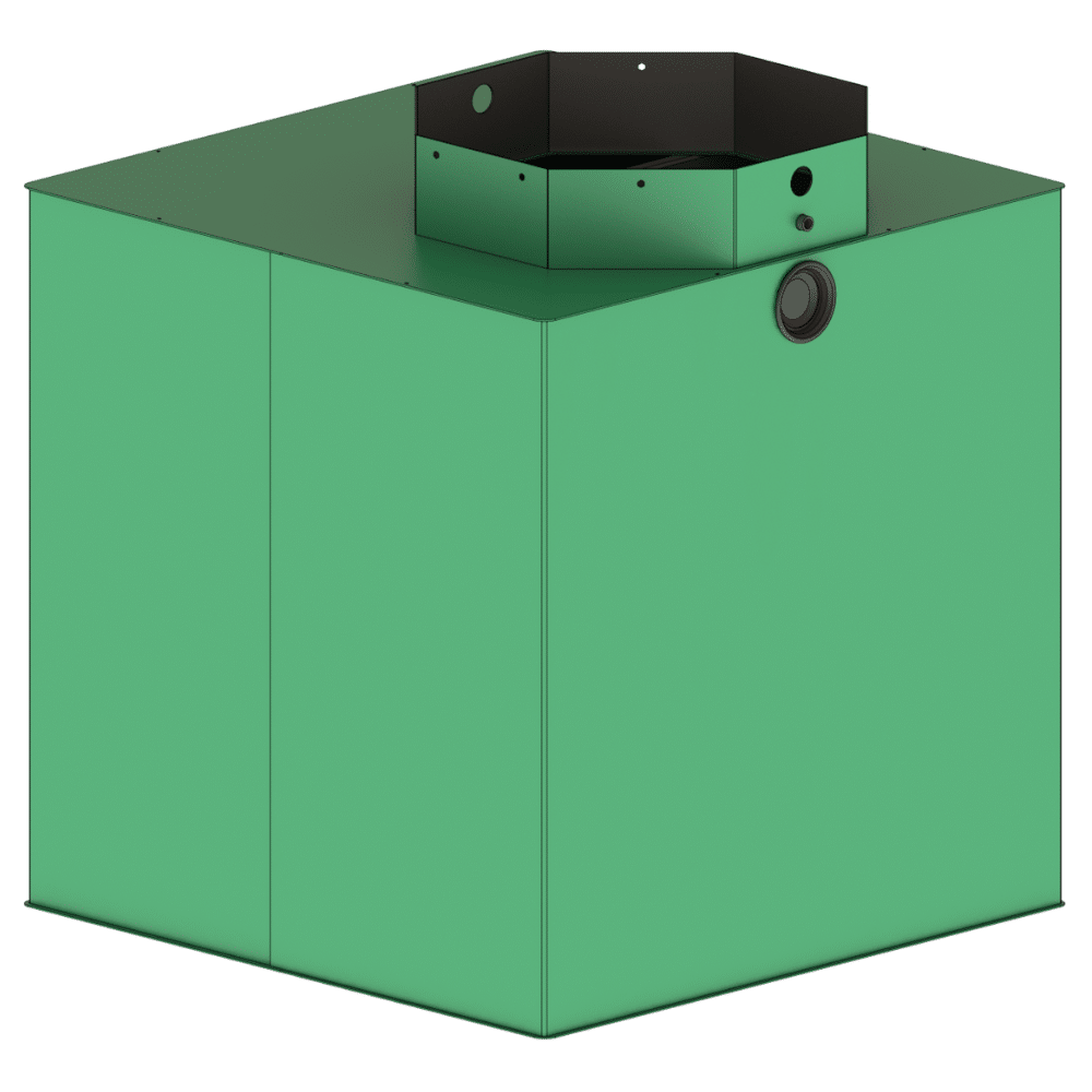 séparateur à fécules inox taille 04 sfi 04 vue isométrique
