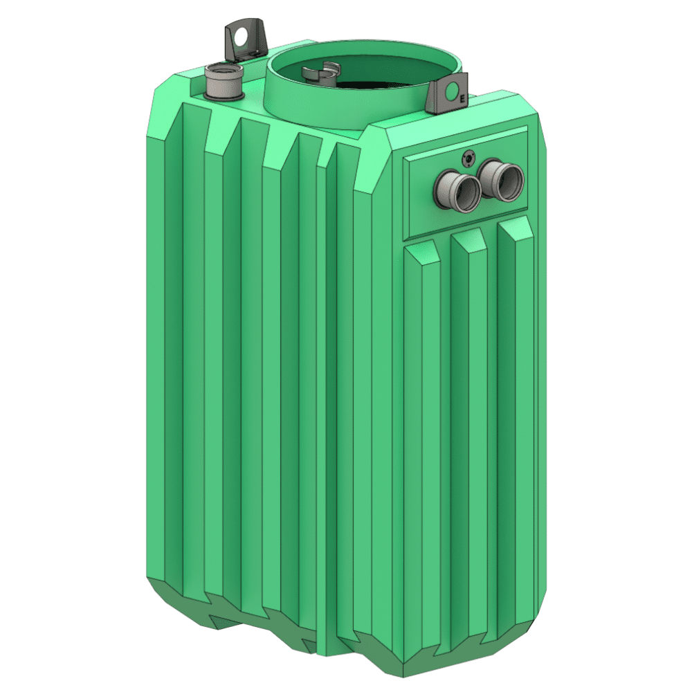 séparateur à graisses et fécules pe taille 03 sdgfpe 03 vue isométrique