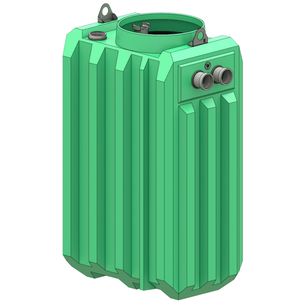 séparateur à graisses et fécules pe taille 05 sdgfpe 05 vue isométrique