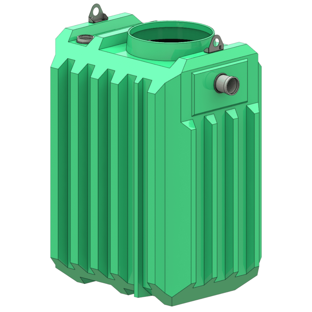 séparateur à graisses pe taille 05 sdgpe 05 vue isométrique
