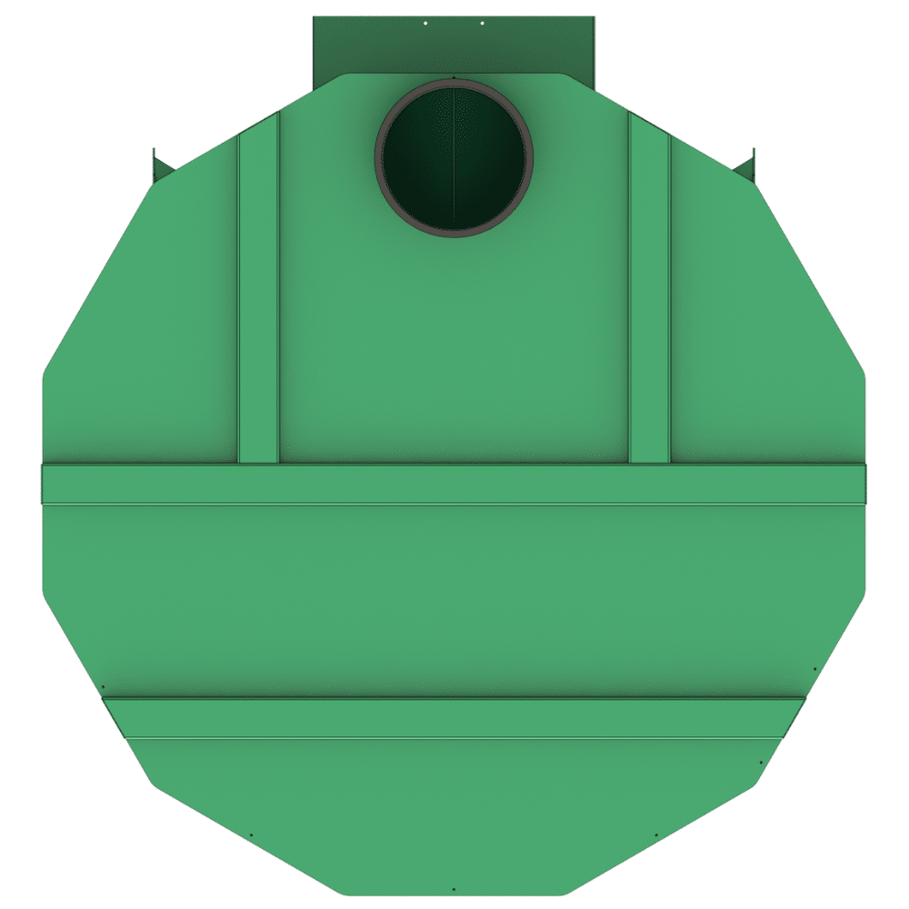 séparateur débourbeur à hydrocarbures avec coalesceur sdhc vue de face
