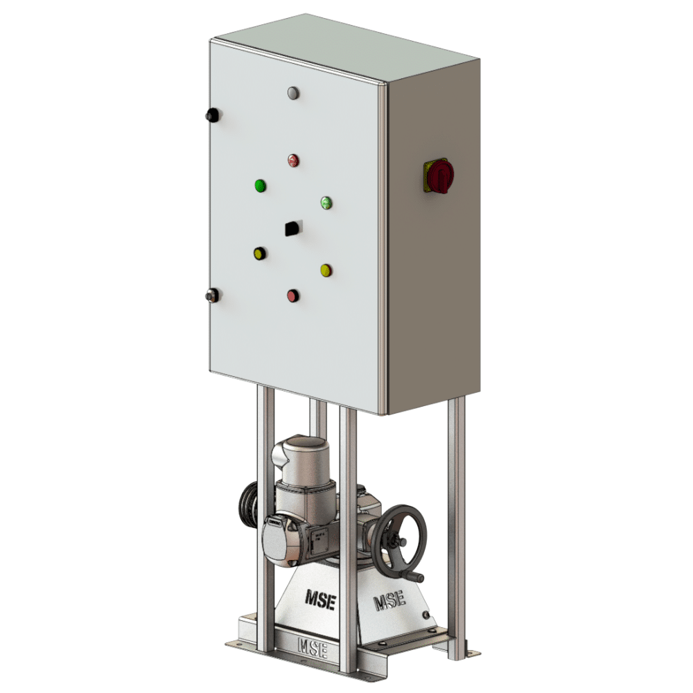 support coffret avec moteur 7.6 motorisation vue isométrique