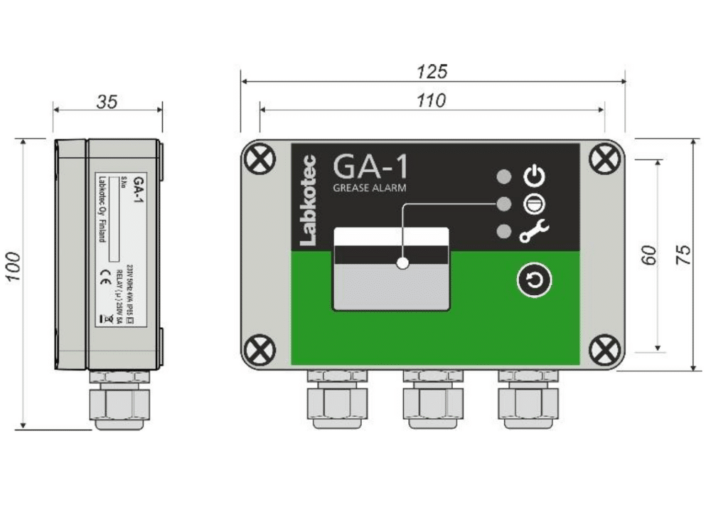 sonde de détection des graisses ga 1 schéma unité de contrôle ga 1