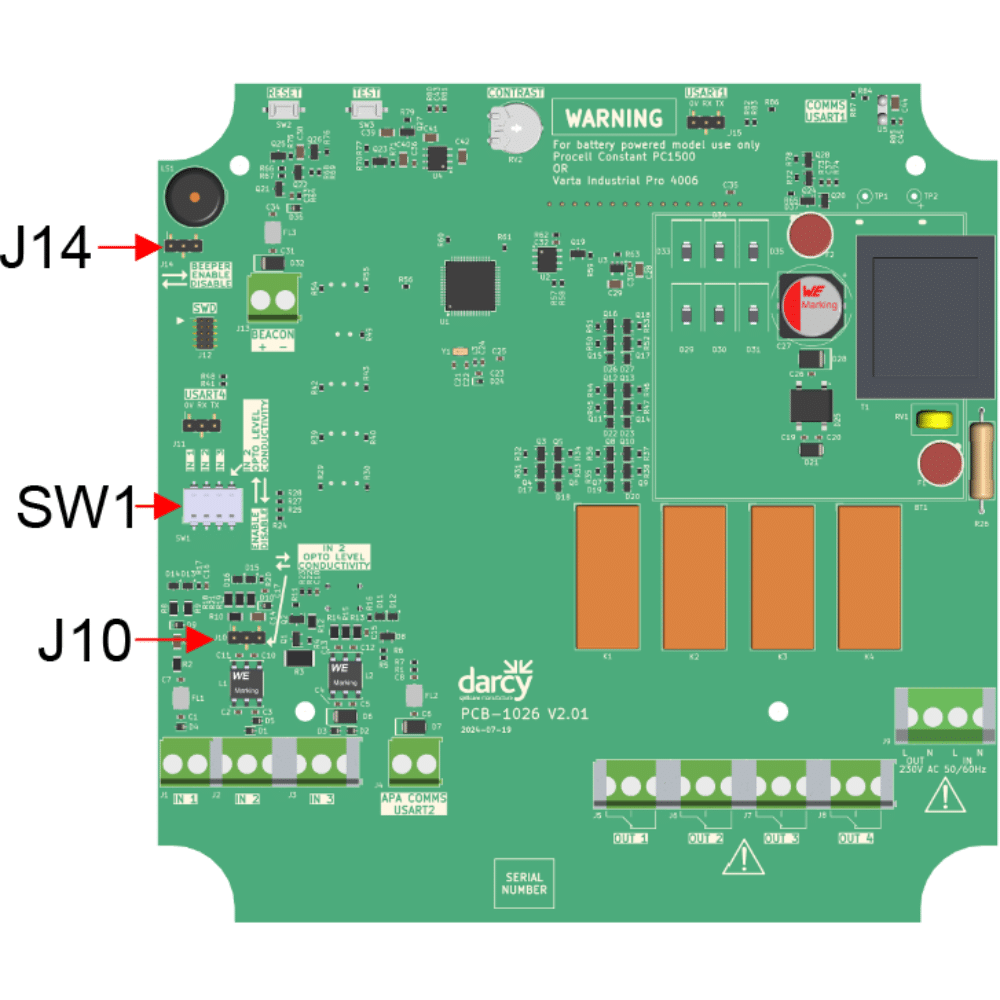paramÈtres du cavalier et du commutateur dip