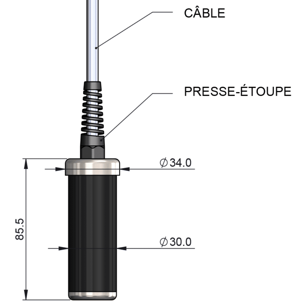 sonde de détection des graisses pp dgp 1 schéma sonde pp dgp 1