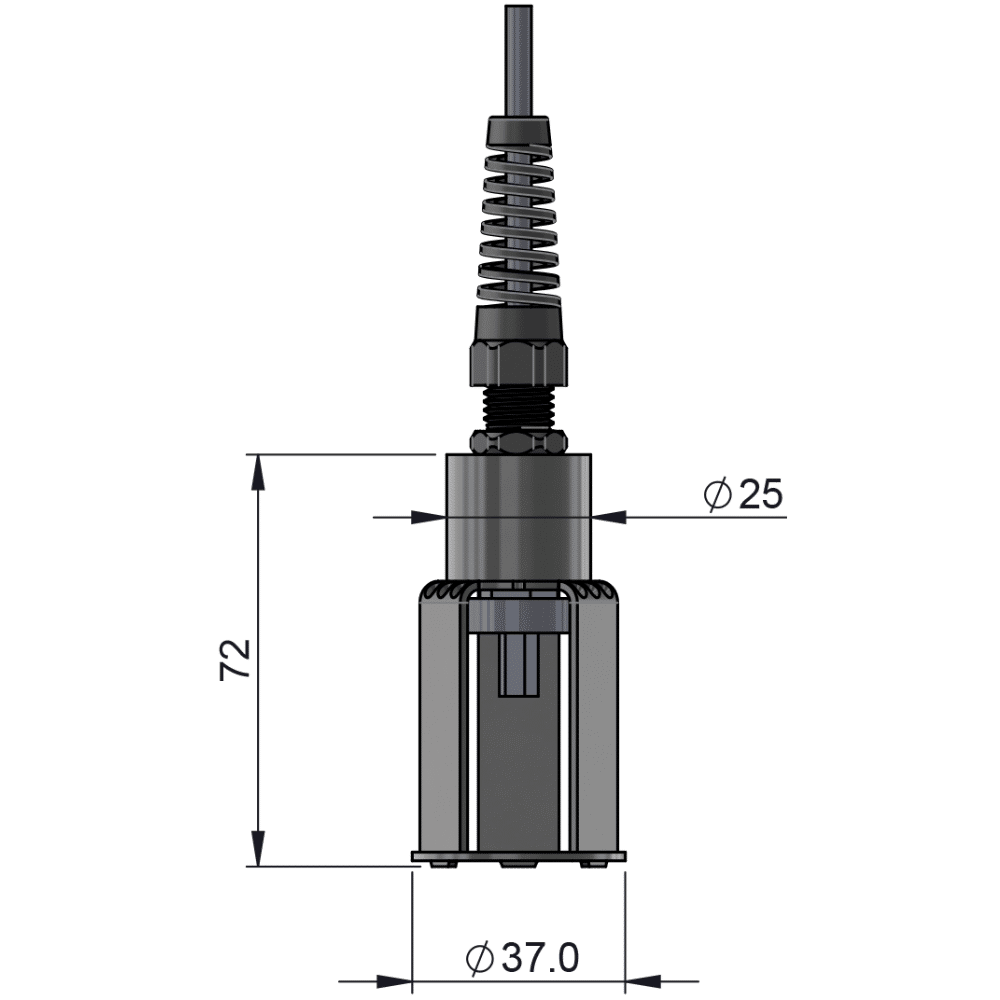sonde pp probe hlqd dimensions