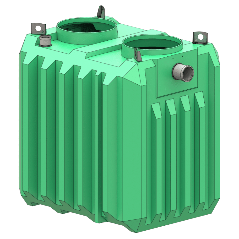 séparateur à graisses pe taille 10 sdgpe 10 vue isométrique
